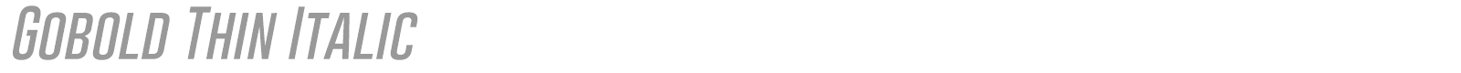 Gobold font preview